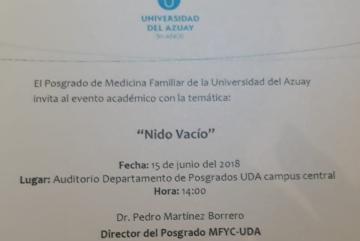 Evento Académico "Nido Vacío"