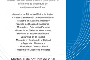 Investidura Posgrados 6 de octubre de 2020